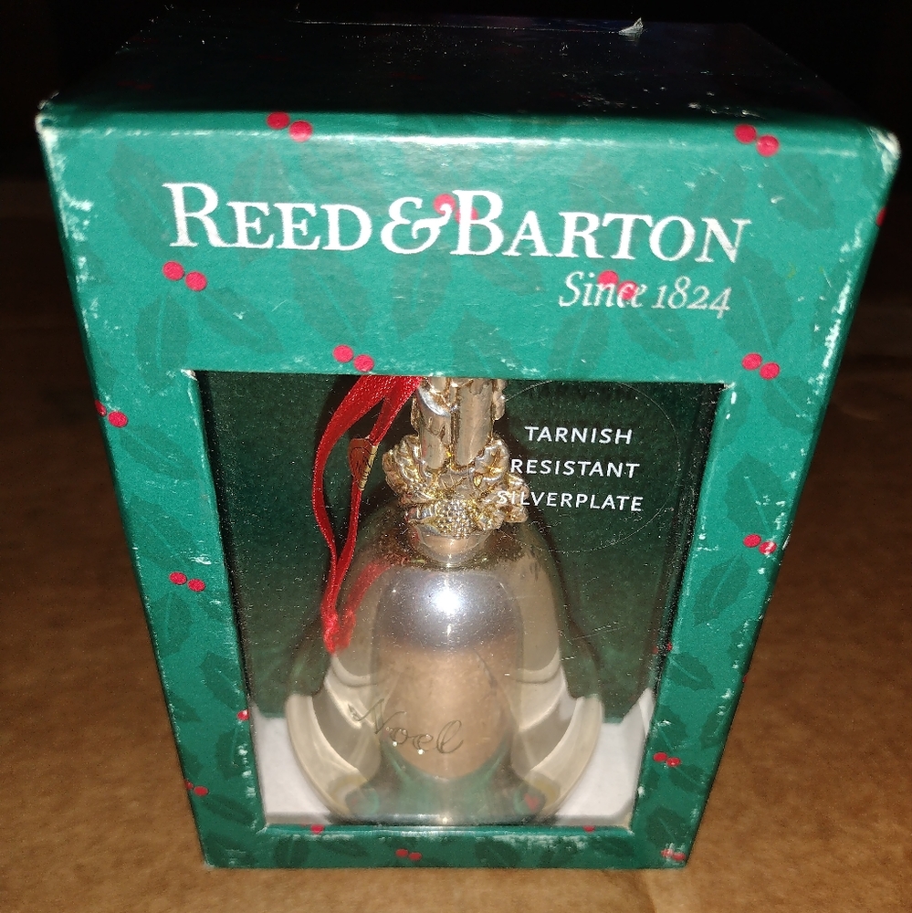 Reed & Barton Silverplate Noel Music Bell 24th Edition Candlestick Handle in Box